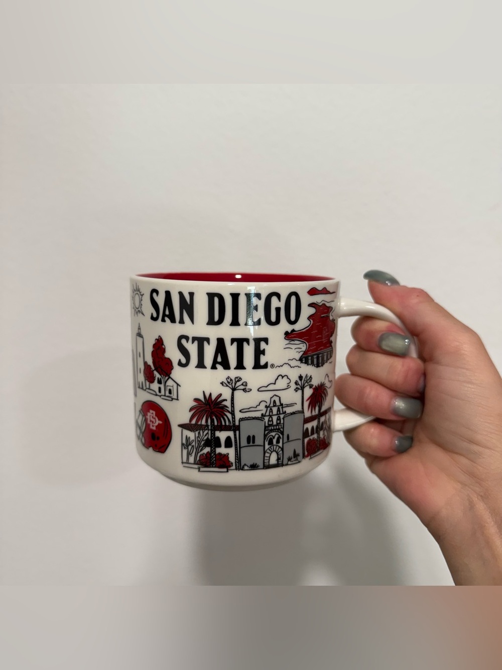 Starbucks Coffee Mug San Diego State University 2022 Been There Series 14 oz